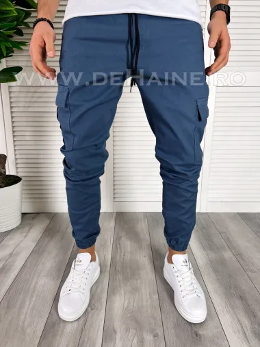 Pantaloni barbati cargo bleumarin B7614 O3-3.3